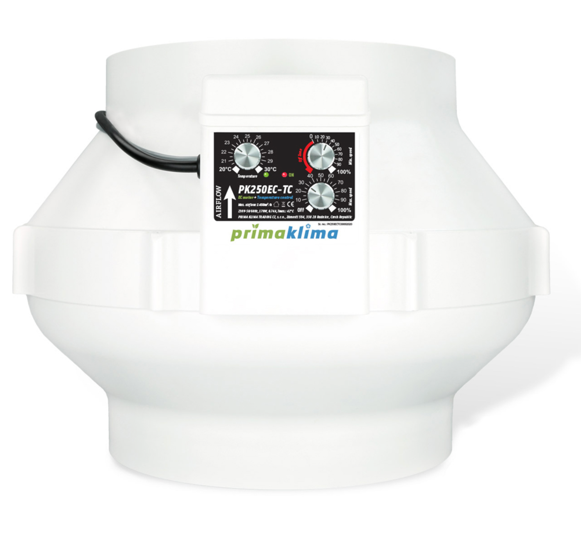 Primaklima Ablufventilator PK250EC-TC