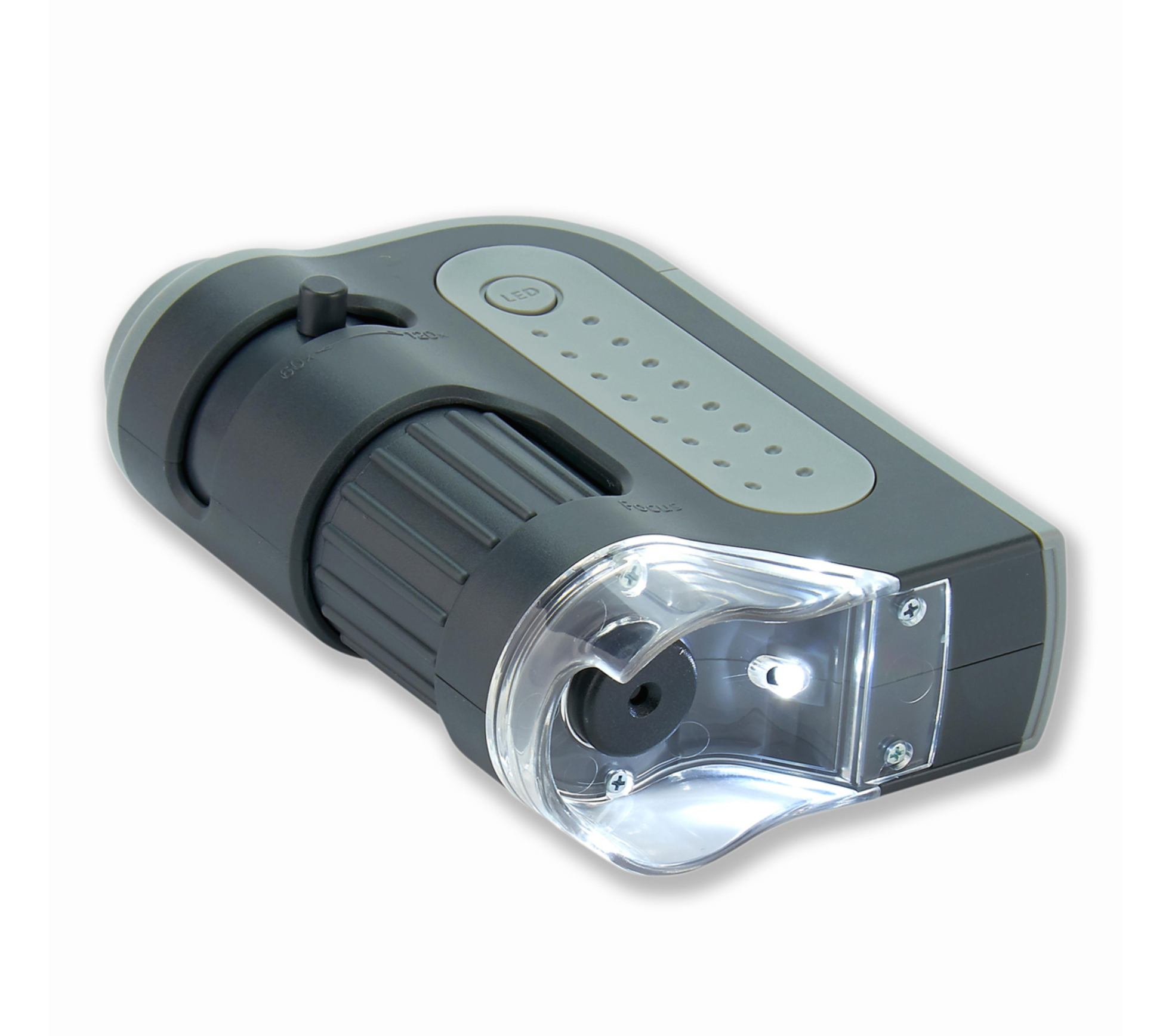 Mikroskop | Carson MicroBrite Plus® 60-120x LED Lighted Pocket Microscope - GROWBOX.CH