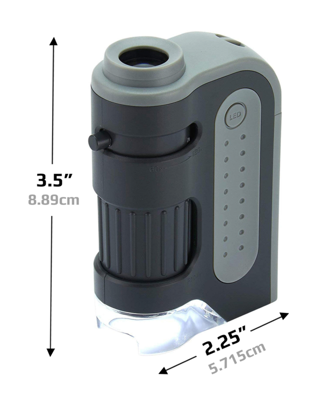 Mikroskop | Carson MicroBrite Plus® 60-120x LED Lighted Pocket Microscope - GROWBOX.CH