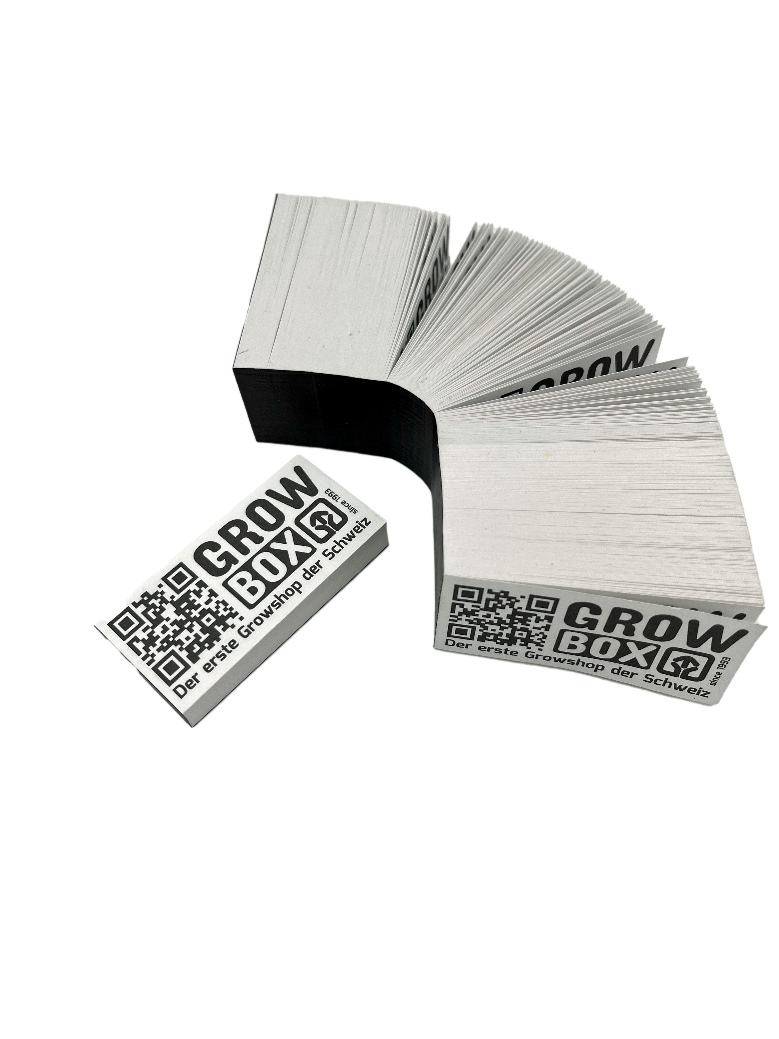 Filterblock für Joints mit GRoebox Logo & QR Code