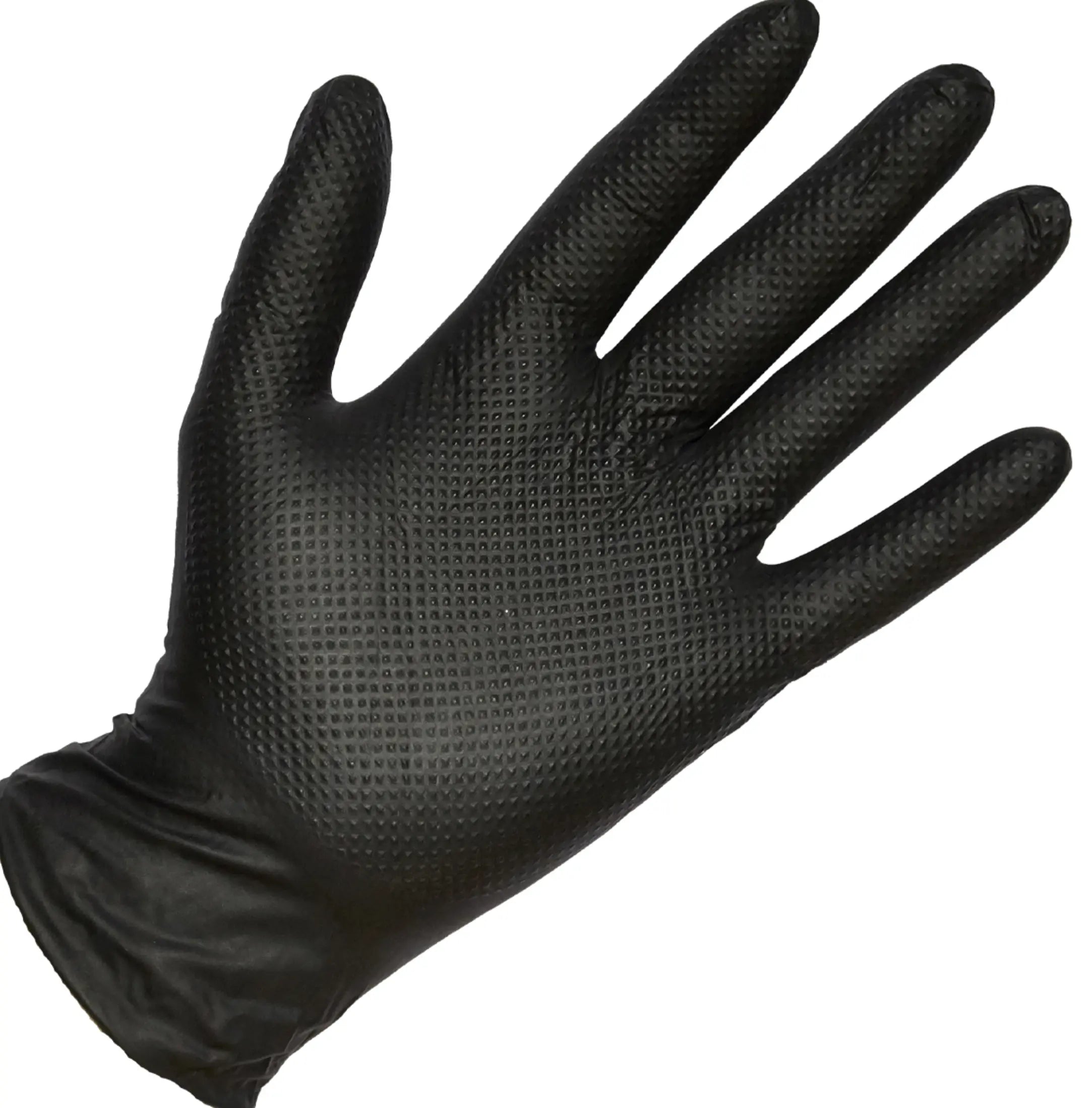 schwarze handschuhe nitril Handschuhe | Qnubu Professional Diamon Nitrile Glover