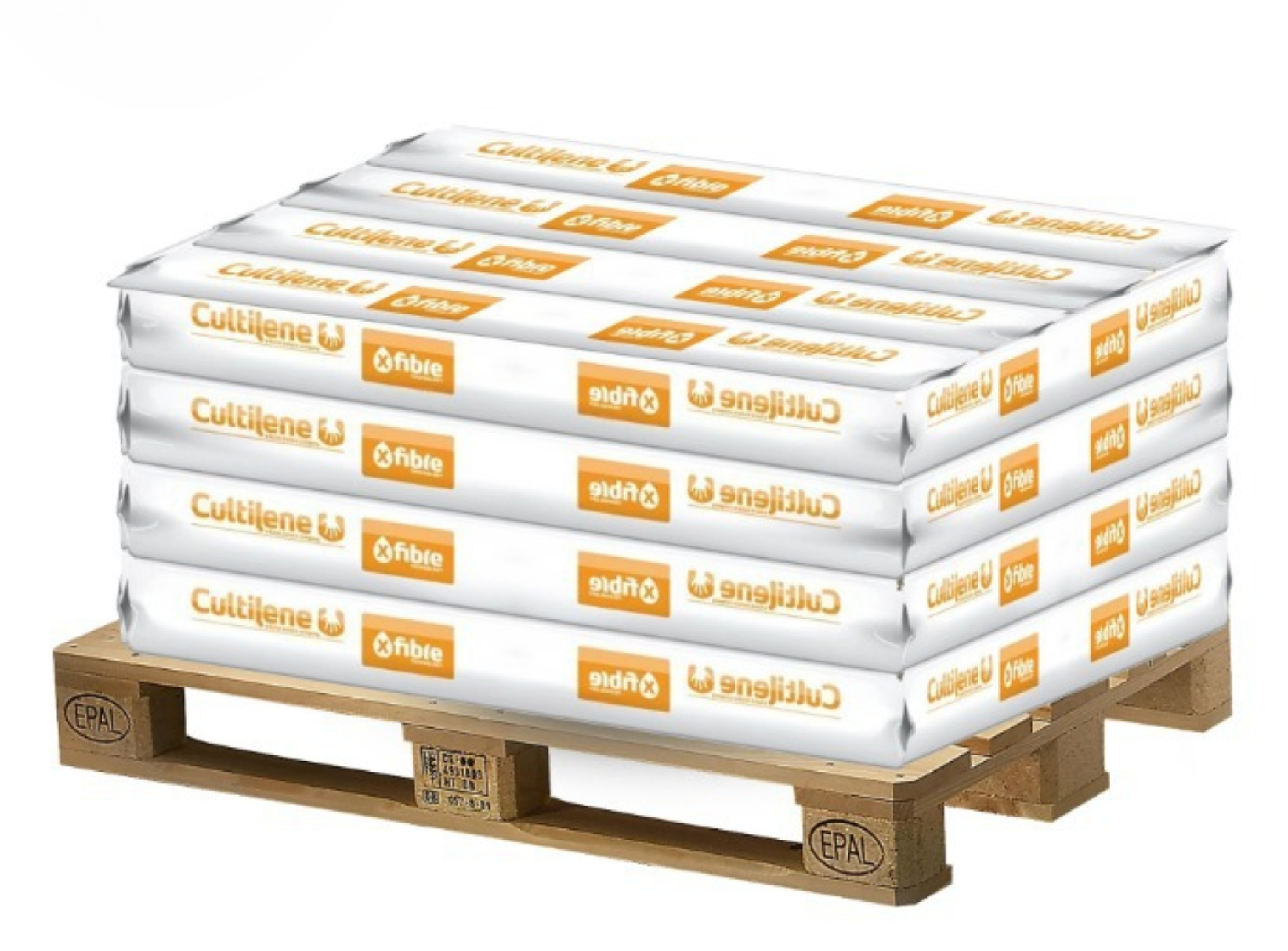 Palette mit Cultilene Slabs für den Professionellen Canabis Anbau
