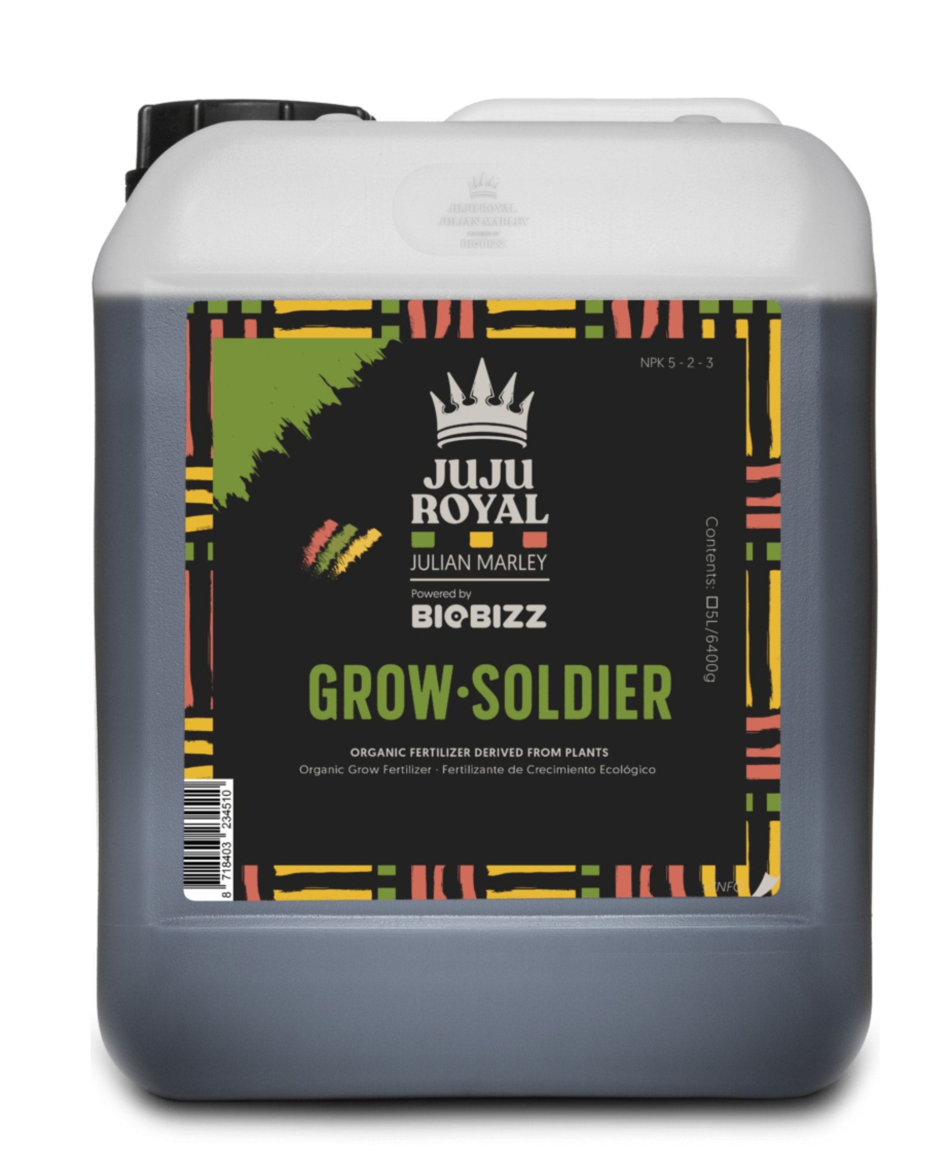 5 Liter Kanister organischer FLüssigdünger für Hanf von Juju Royal Julian Marley By BioBizz