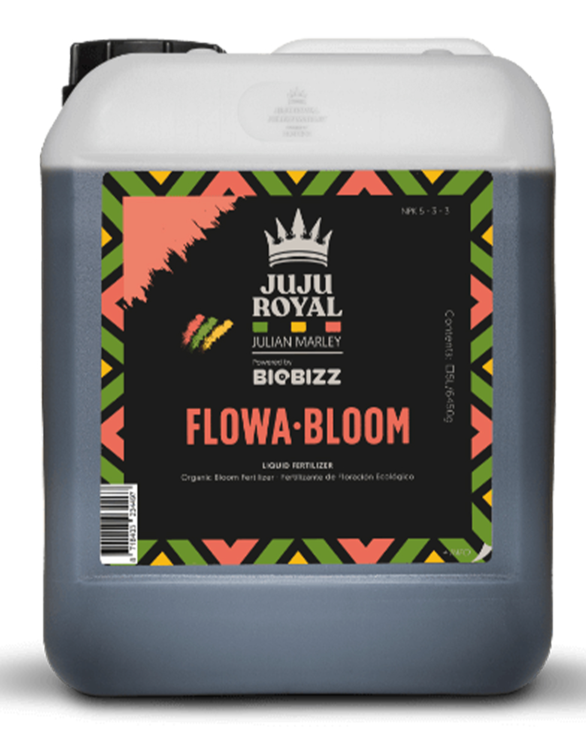 % Liter Kanister organischer Flüssigdünger für Cannabis von Juju Royal Flowa by BioBizz