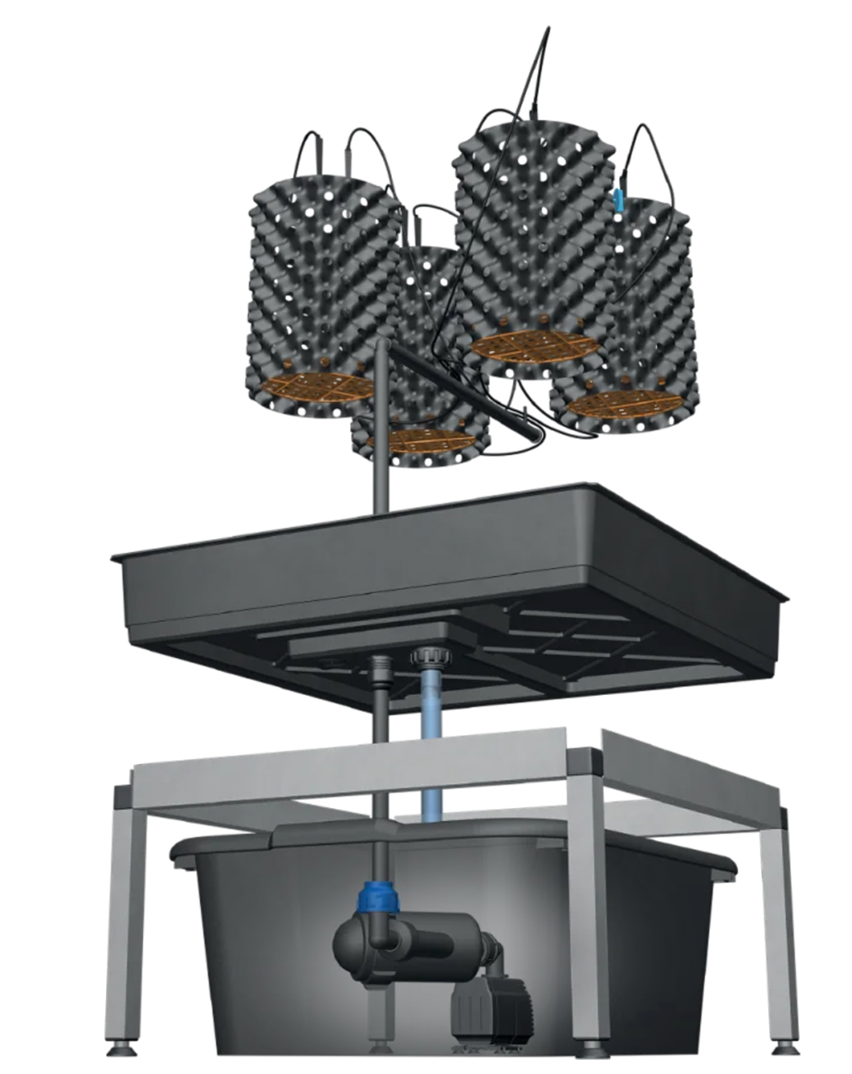 Bewässerungssystem GRowsystem mit Airpots 60 x 60 cm