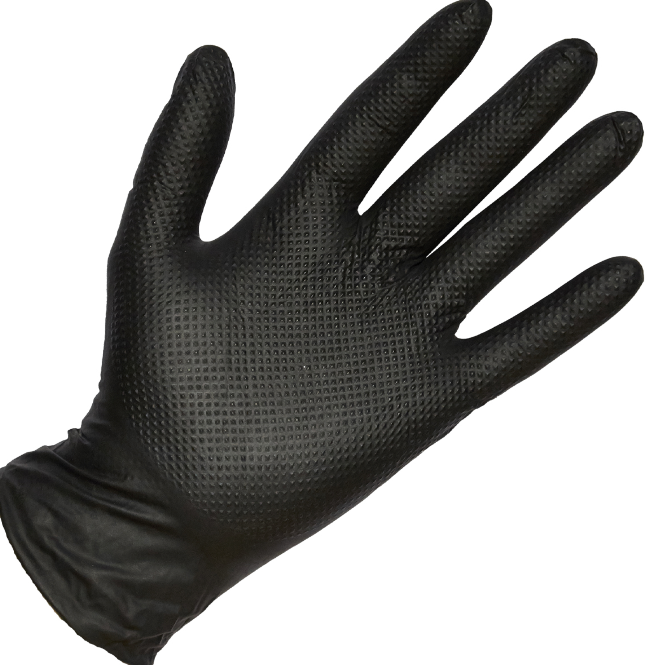 Schwarze Nitril Handschuhe