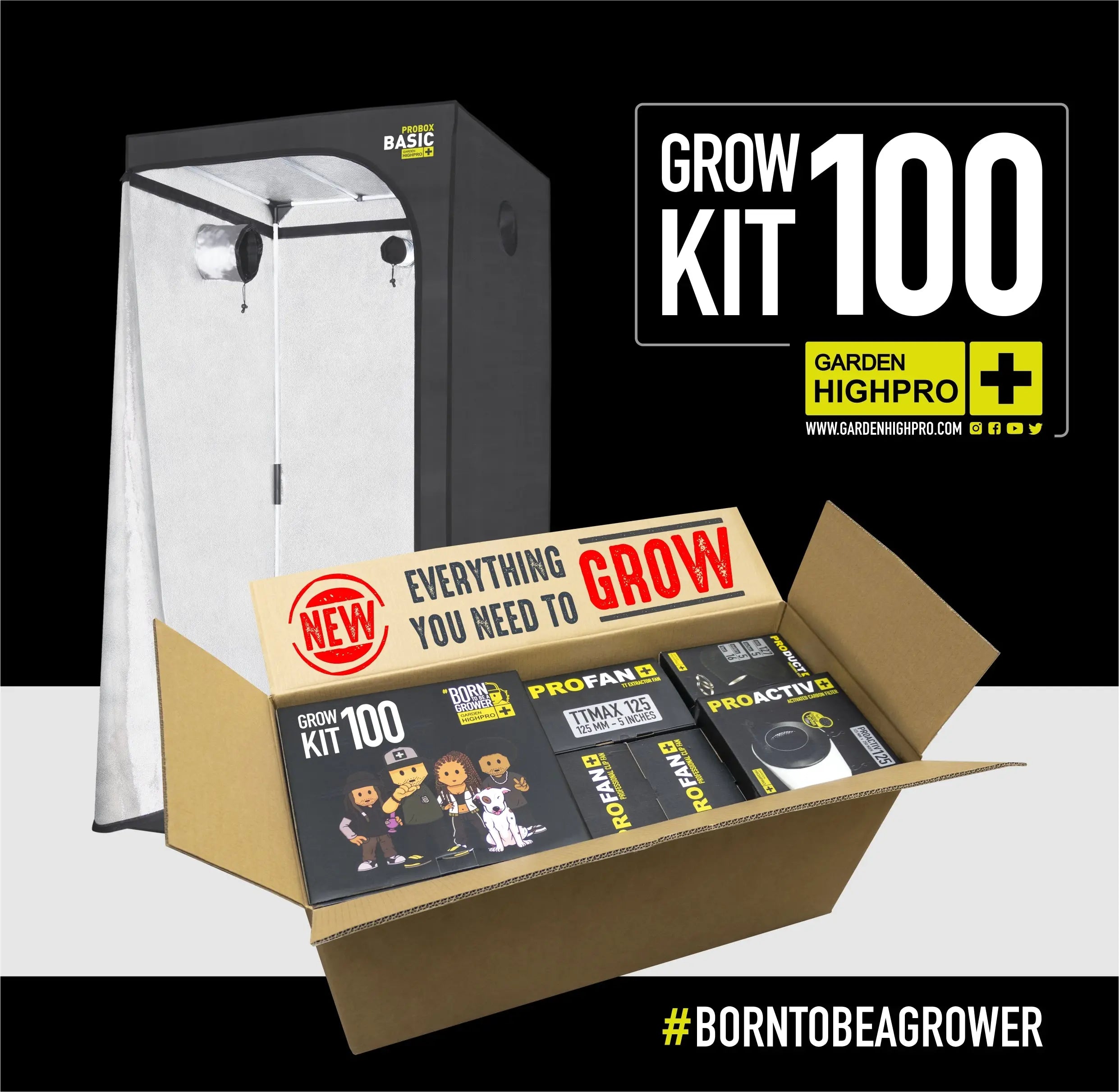 Garden High Pro Grow Kit 100 | Günstiges Komplettset Garden Highpro