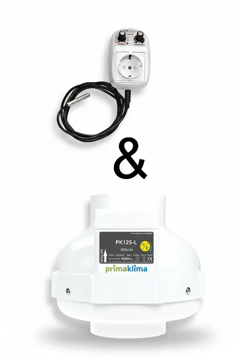 Set GSE 5A Controller& Primaklima Lüfter PK125-L GROWBOX.CH