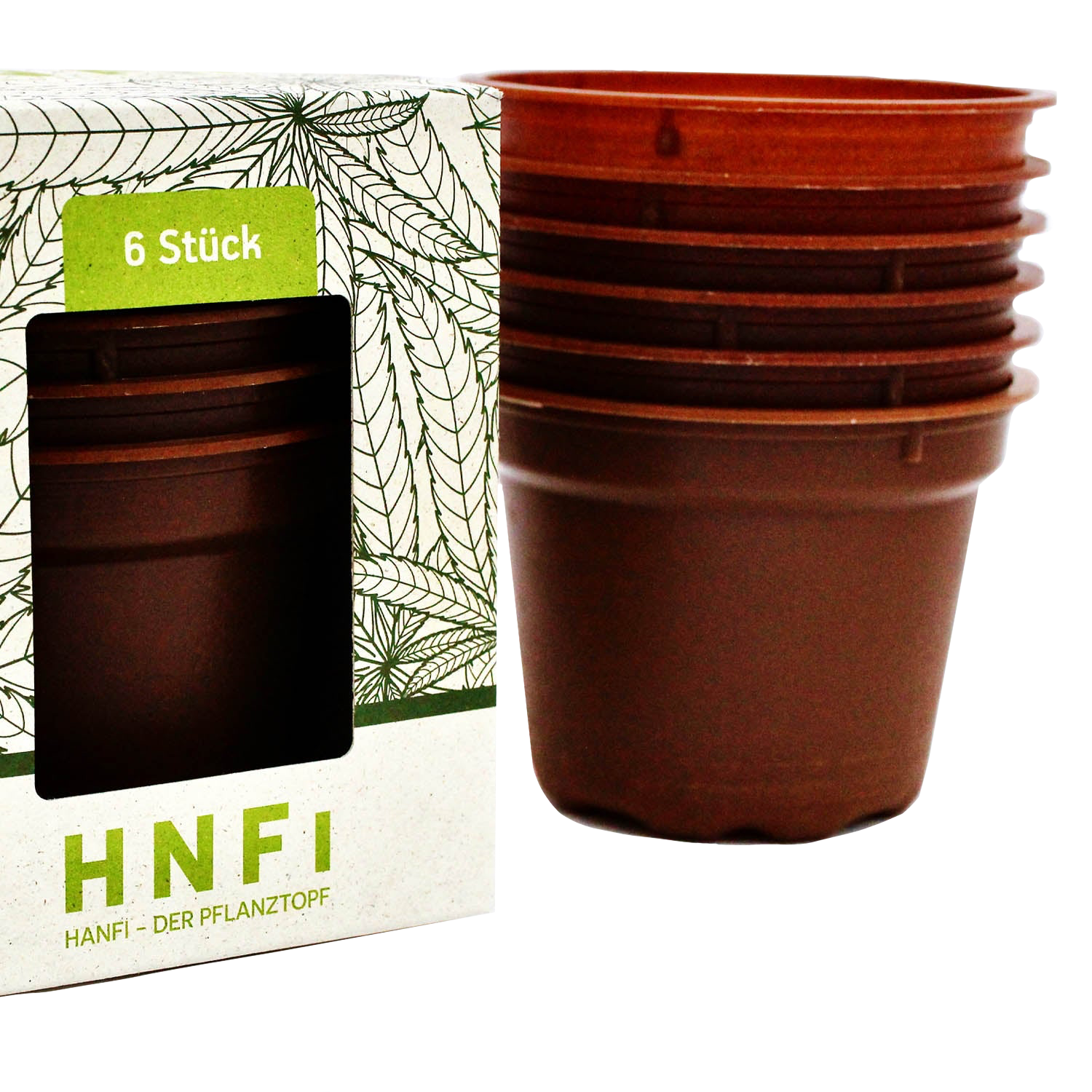 Hanfi der Pflanztopf 0.65L Set 6 Stk Garland